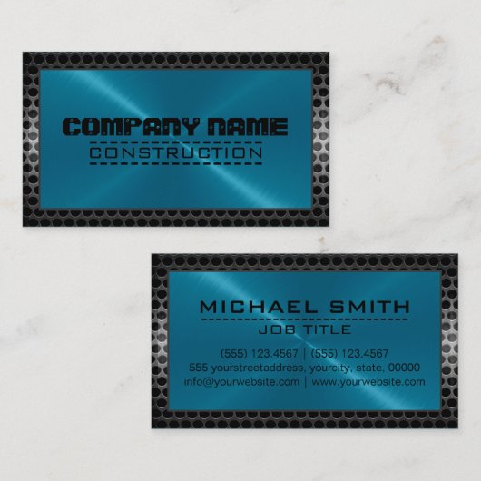 金属ステンレス鋼のルック縁どー#9 名刺 (正面/裏面)