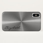 金属ステンレス鋼の外観 Case-Mate iPhoneケース (裏面(横))