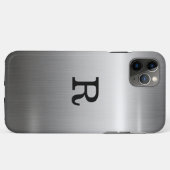 金属ステンレス鋼メタルルック Case-Mate iPhoneケース (裏面(横))