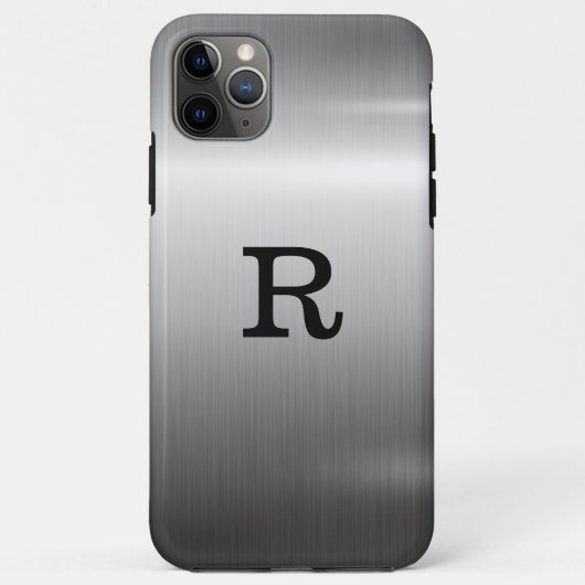 金属ステンレス鋼メタルルック Case-Mate iPhoneケース (裏面)