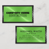 金属ステンレス鋼ルッ縁どク#39バス 名刺 (正面/裏面)