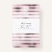 金属ストライプバラ金ゴールド箔サロン写真名 バッジ (裏面)