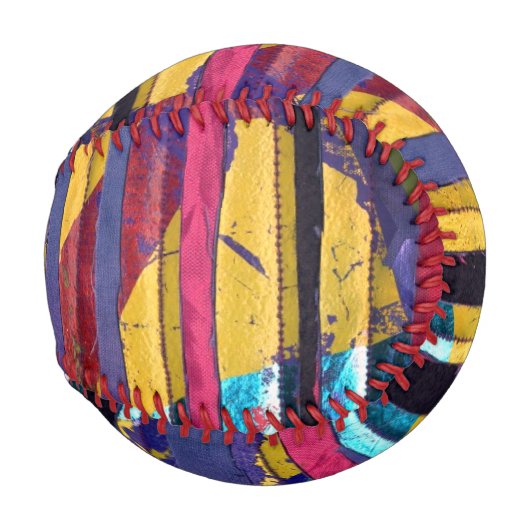 金属ストライプ粒子 野球ボール (正面右)