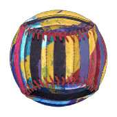 金属ストライプ粒子 野球ボール (正面)