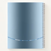 金属スフェイクテンレス鋼ルックノート ノートブック (裏面)