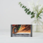 金属スミス切削金属 | ウェルダーリベット鋼 名刺 (スタンド正面)