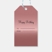 金属ダイヤモンドパターン ギフトタグ (裏面)