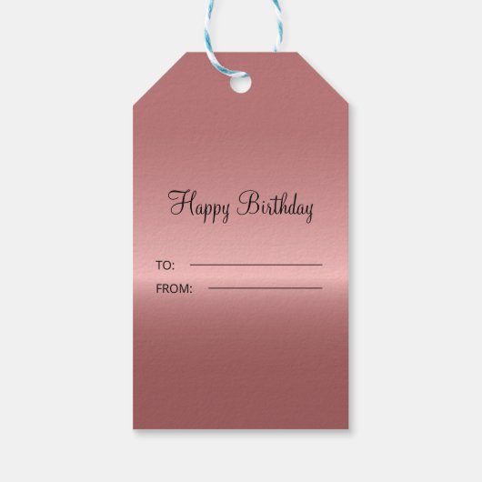 金属ダイヤモンドパターン ギフトタグ (裏面)