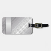 金属ダイヤモンドパターン ラゲッジタグ (正面横)