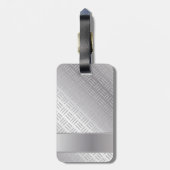 金属ダイヤモンドパターン ラゲッジタグ (裏面縦)