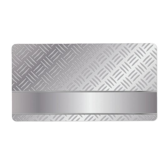 金属ダイヤモンドパターン ラベル (正面)