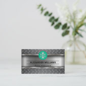 金属ダイヤモンド鋼 |レンチのロゴ |整備士 名刺 (スタンド正面)