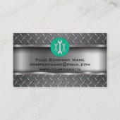 金属ダイヤモンド鋼 |レンチのロゴ |整備士 名刺 (裏面)