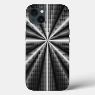 金属ダークステンレス鋼モザイク iPhone 13ケース