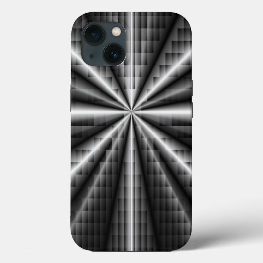 金属ダークステンレス鋼モザイク Case-Mate iPhoneケース (裏面)