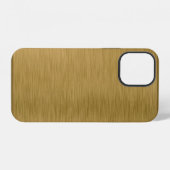 金属テクスチャ ゴールドの表面 iPhoneケース (裏面横)