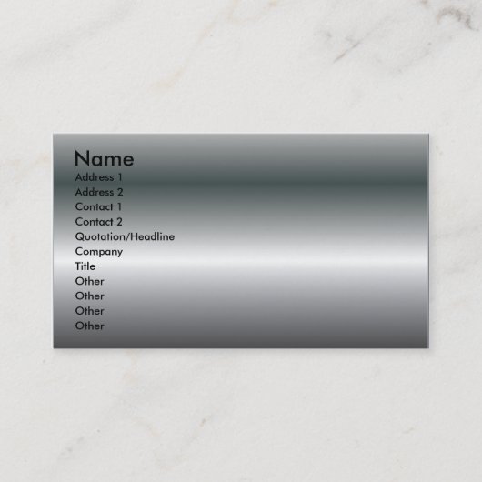 金属テクスチャ 名刺 (正面)