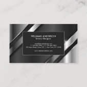 金属テクスチャ 名刺 (裏面)