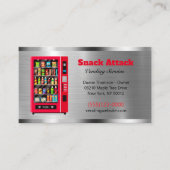 金属デザインスナック販売業者販売サービス 名刺 (正面)