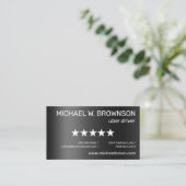 金属ドライモダンバミニマル 名刺 (スタンド正面)