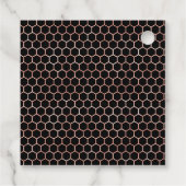 金属ハニカムバラ金ゴールドモノグラム蜂蜜びん フェイバータグ (裏面)