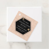 金属ハニカム金ゴールドモノグラム蜂蜜ジャー フェイバータグ (インサイチュ)