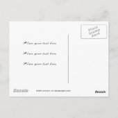 金属ハートとシェイクスピアのソネット18 ポストカード (裏面)