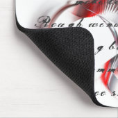 金属ハートとシェイクスピアのソネット18 マウスパッド (コーナー)