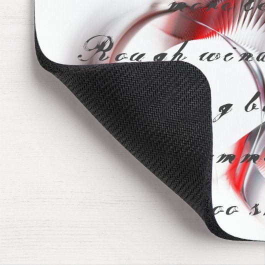 金属ハートとシェイクスピアのソネット18 マウスパッド (コーナー)