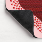 金属ハートマウスパッド、赤 マウスパッド (コーナー)