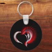 金属ハート キーホルダー (正面)