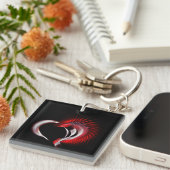 金属ハート キーホルダー (正面右)