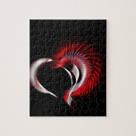 金属ハート ジグソーパズル (縦)