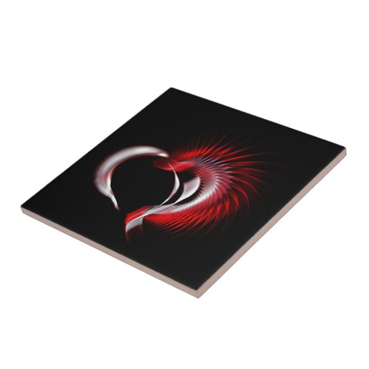 金属ハート タイル (側面)