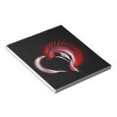 金属ハート ノートパッド (アングル)