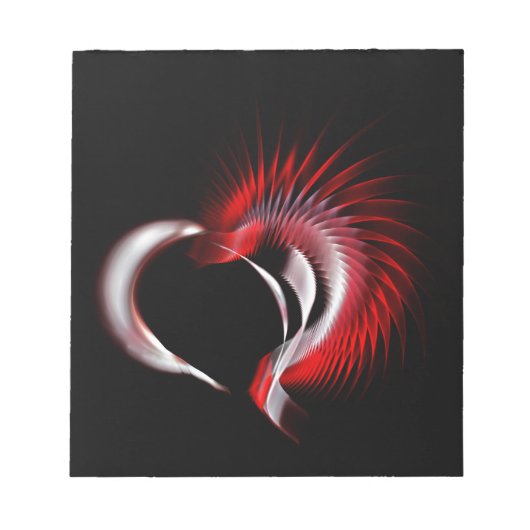 金属ハート ノートパッド (正面)