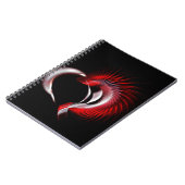 金属ハート ノートブック (左側)