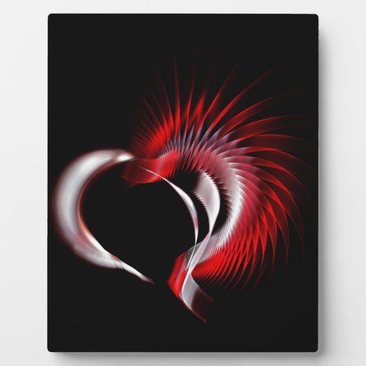 金属ハート フォトプラーク (正面)