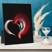 金属ハート フォトプラーク (側面)