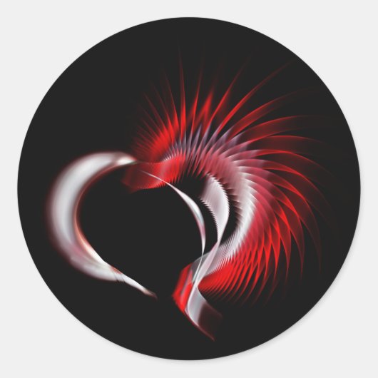 金属ハート ラウンドシール (正面)