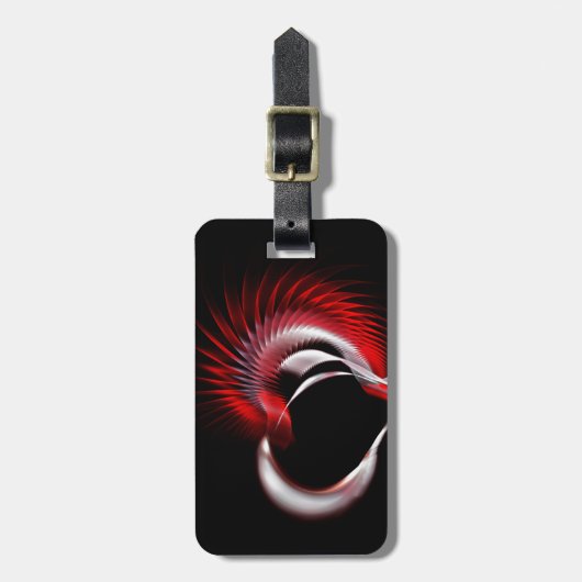 金属ハート ラゲッジタグ (正面縦)