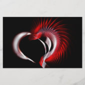 金属ハート 便箋 (正面)