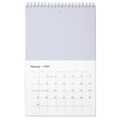 金属バラプリントカレンダー カレンダー (2月 2027)