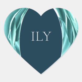 金属バラプリントハートシール ハートシール