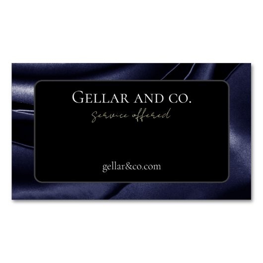 金属バラプリント名刺マグネット マグネット名刺 (正面)