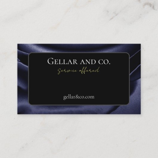 金属バラプリント名刺 名刺 (正面)