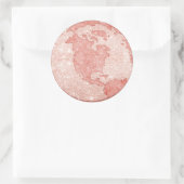 金属バラ金ゴールドグリッターグローブステッカー ラウンドシール (バッグ)