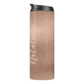 金属バラ金ゴールドグリッター パーソナライズされた タンブラー (回転右)