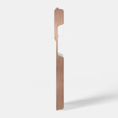 金属バラ金ゴールドグリッター パーソナライズされた iPhoneケース (左側面)