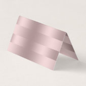 金属バラ金ゴールドストライプパターン 名刺 (裏面)